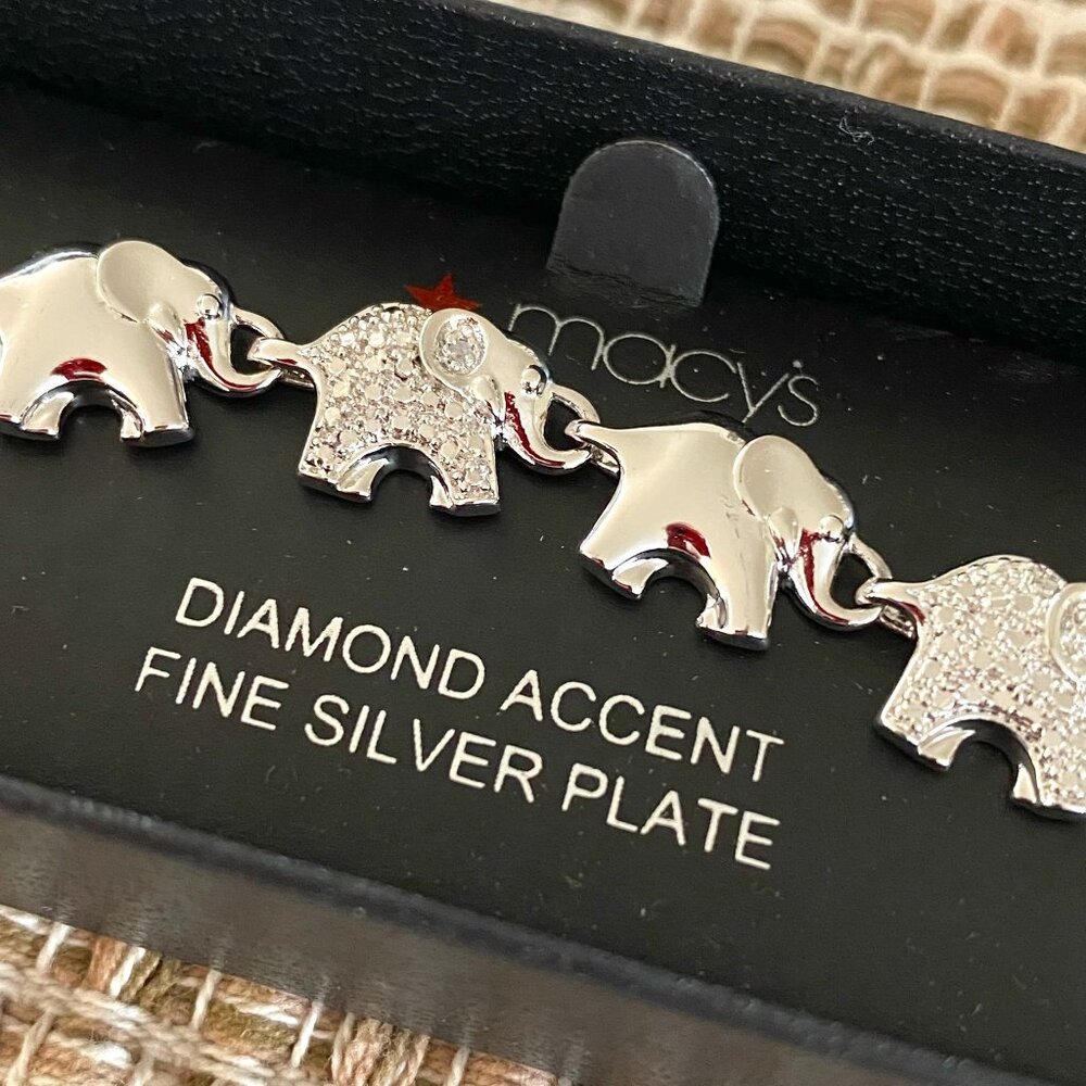 NWT Silver Elephant Bracelet